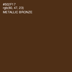 #502F17 - Metallic Bronze Color Image